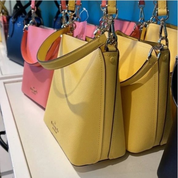 Kate Spade Darcy Small Bucket Bag Daybreak Yellow - Picture 6 of 16